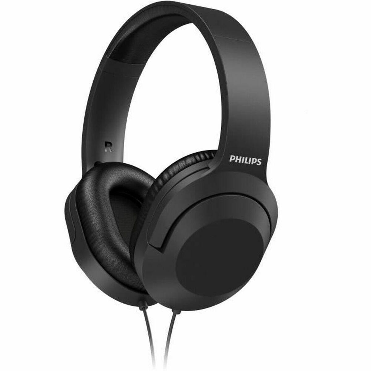 Høretelefoner Med Mikrofon Philips Tah2005bk 00 Sort Mm