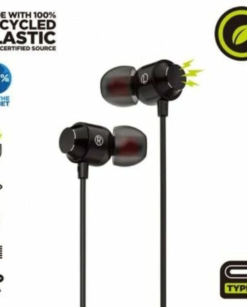 In-ear Høretelefoner Med Mikrofon Muvit Usb-  Sort