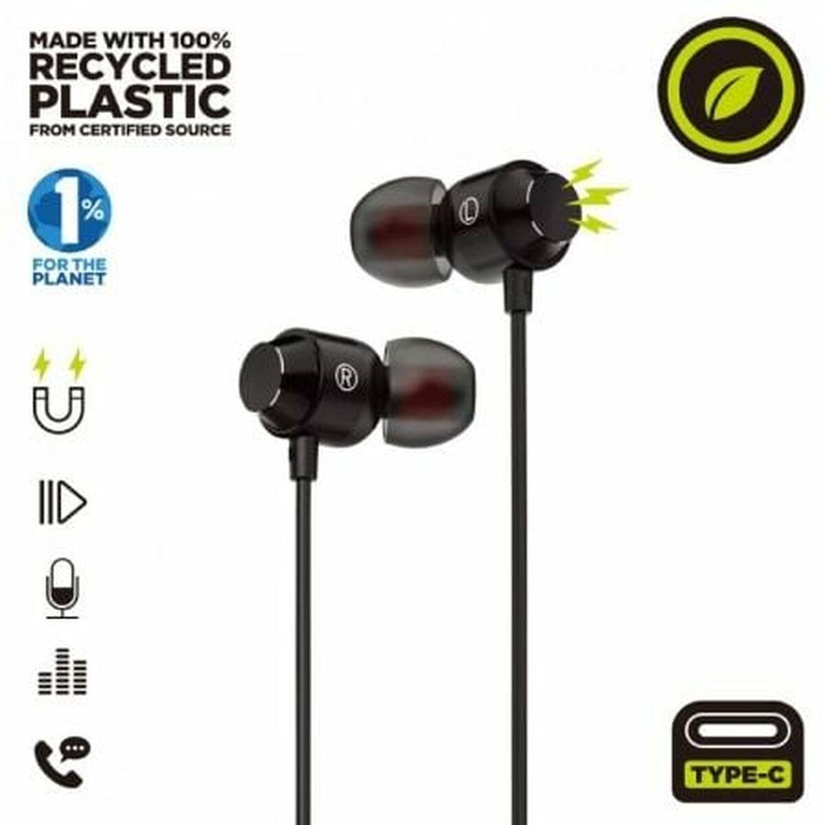 In-ear Høretelefoner Med Mikrofon Muvit Usb- Sort