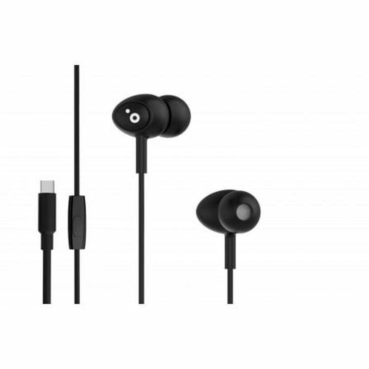 In-ear Høretelefoner Sunstech Beatcbk Med Usb- Sort