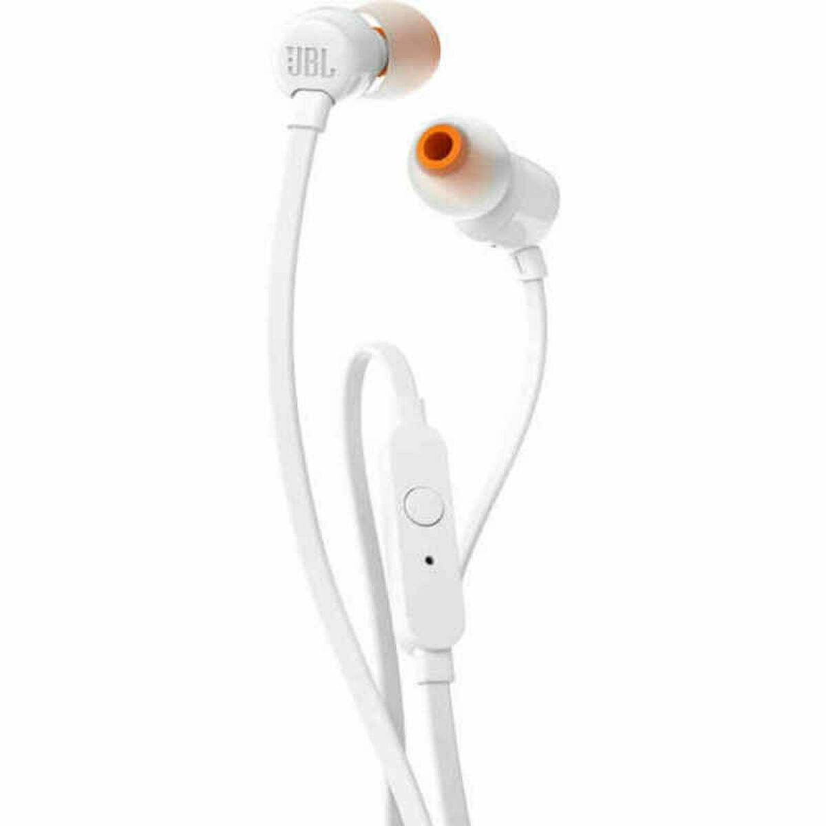Jbl T110 In-ear Høretelefoner Med Mikrofon Hvid