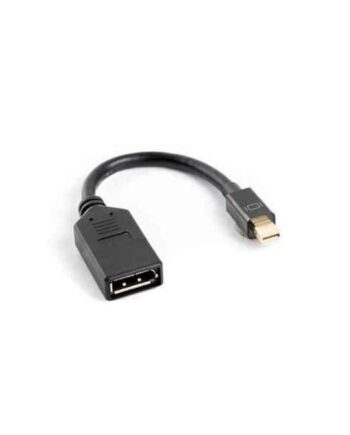 Lanberg Mini Displayport Til Displayport Adapterkabel  Sort 10 Cm