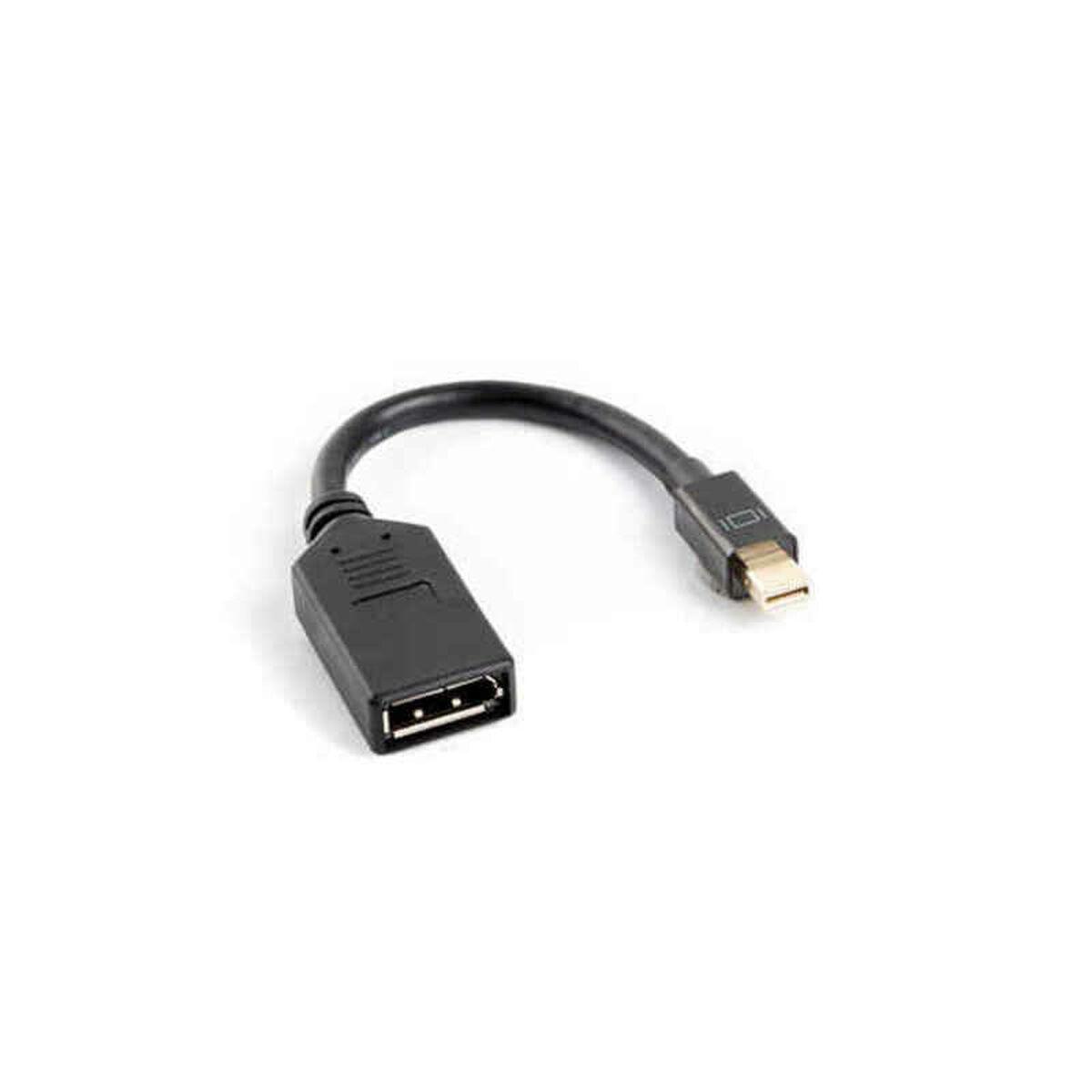 Lanberg Mini Displayport Til Displayport Adapterkabel Sort 10 Cm