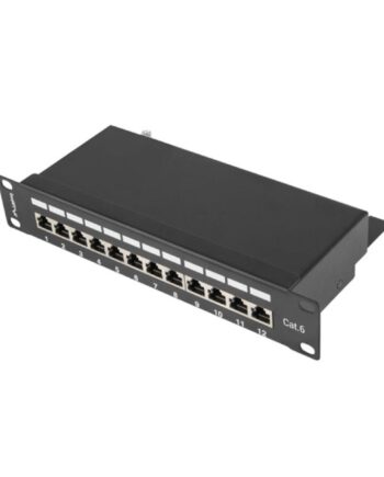 Lanberg Ppf6-9012-  Patchpanel Distributør Sort  Metal