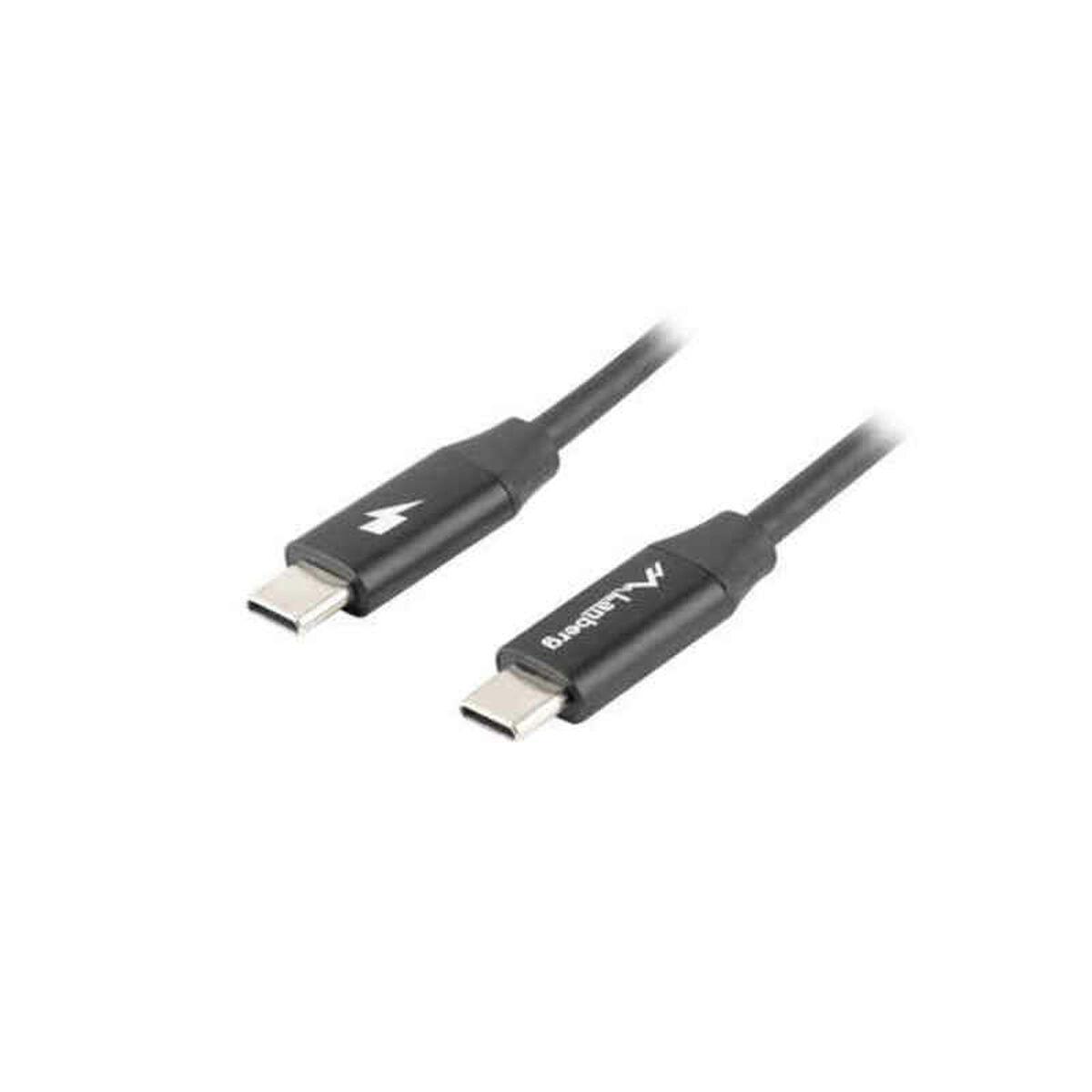 Lanberg Usb- Til Usb- Kabel Sort Usb 50