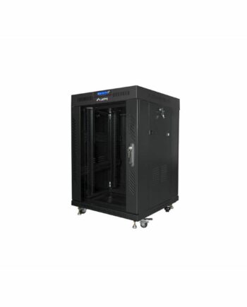 Lanberg Vægmonteret Rack Kabinet 19 Quot  Ff01-6615-12bl  Ip20  Sort  60 Cm Bred