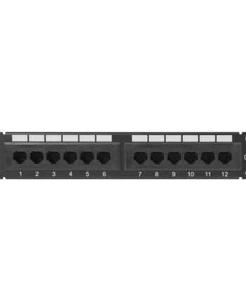 Lanberg 12-port Patchpanel Cat6 Utp Sort  19 Quot  1u