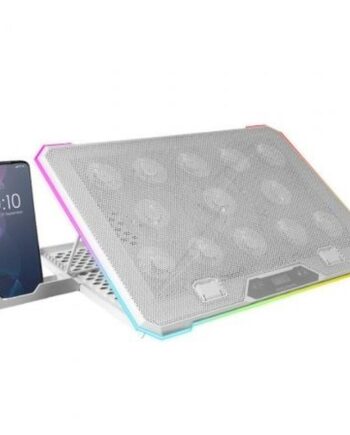 Mars Gaming Mnbc13w Laptopkøler Hvid  Justerbar Med Lcd