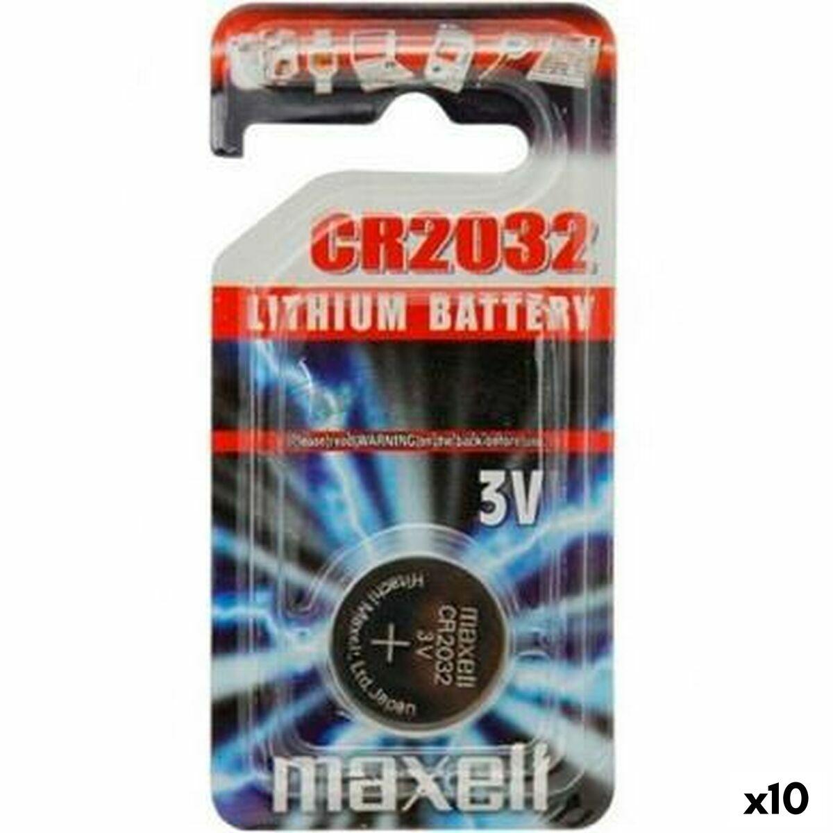 Maxell Cr2032 Knapbatteri 3v Lithium 10 Stk