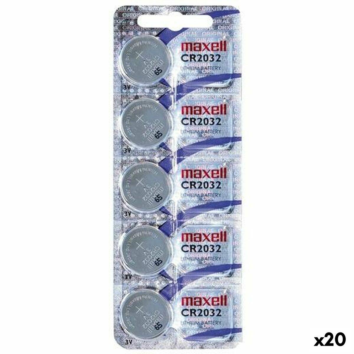 Maxell Cr2032 Lithium Knapcellebatterier 3v 20 Stk