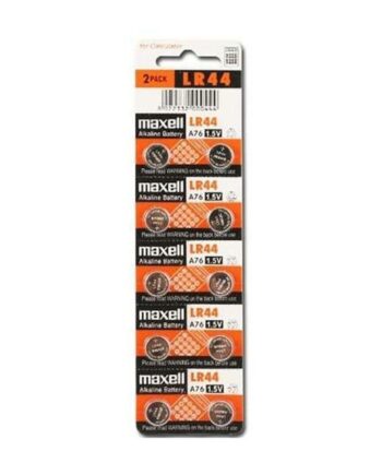 Maxell Knapcellebatterier Lr44       10 Stk