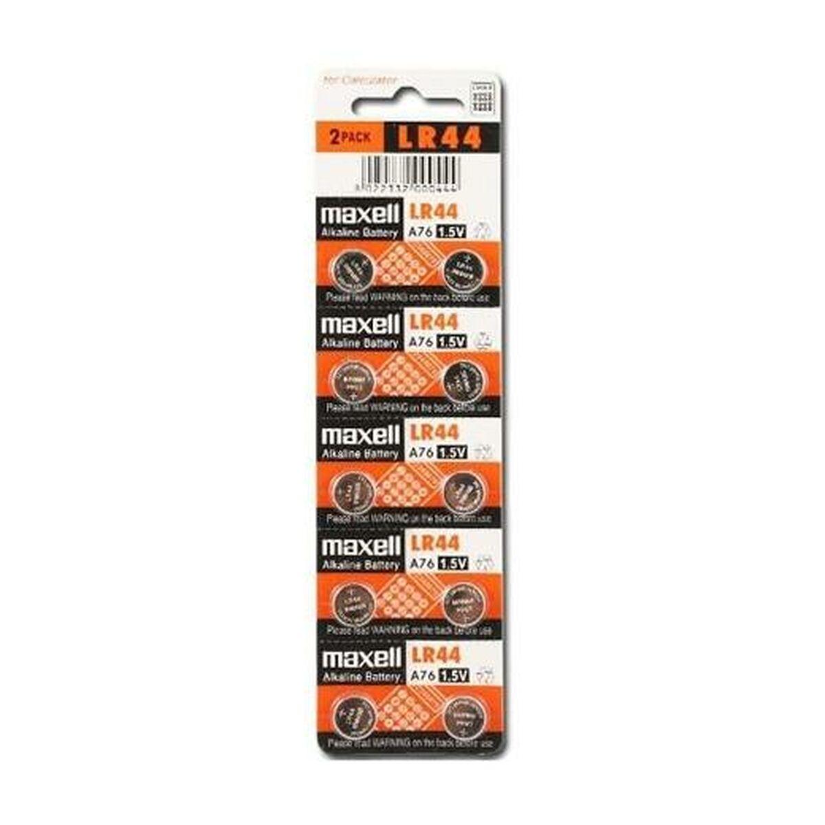 Maxell Knapcellebatterier Lr44 10 Stk