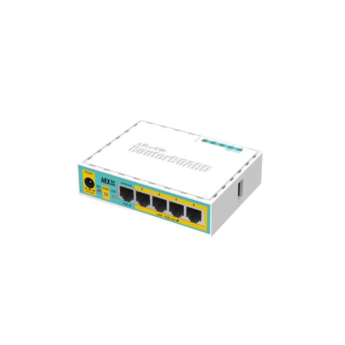 Mikrotik Hex Poe-router Hvid Router Til Ethernet Lan