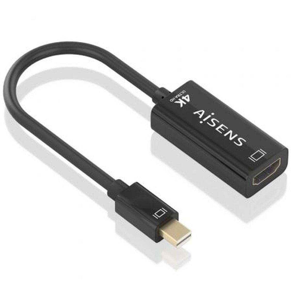 Mini Displayport Til Hdmi Adapterkabel Aisens 15 Cm Sort