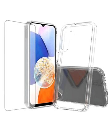 Mobilcover Til Samsung Galaxy A15 4g 5g Gennemsigtig Inkl  Hærdet Glas