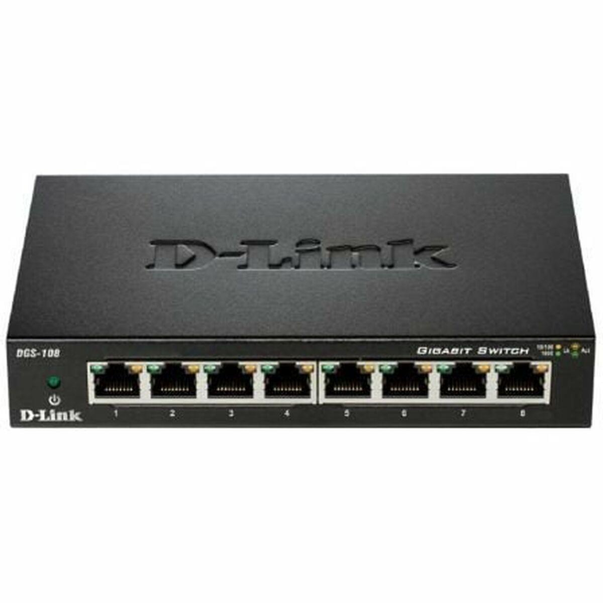 Netværksswitch -link Dgs-108 -port Gigabit