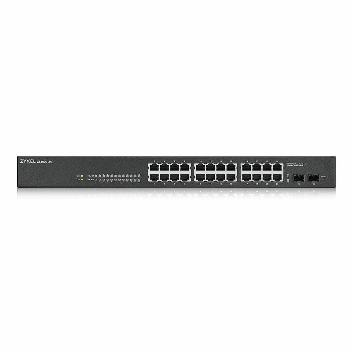 Netværksswitch Zyxel Gs1900-24 24 Porte Sort