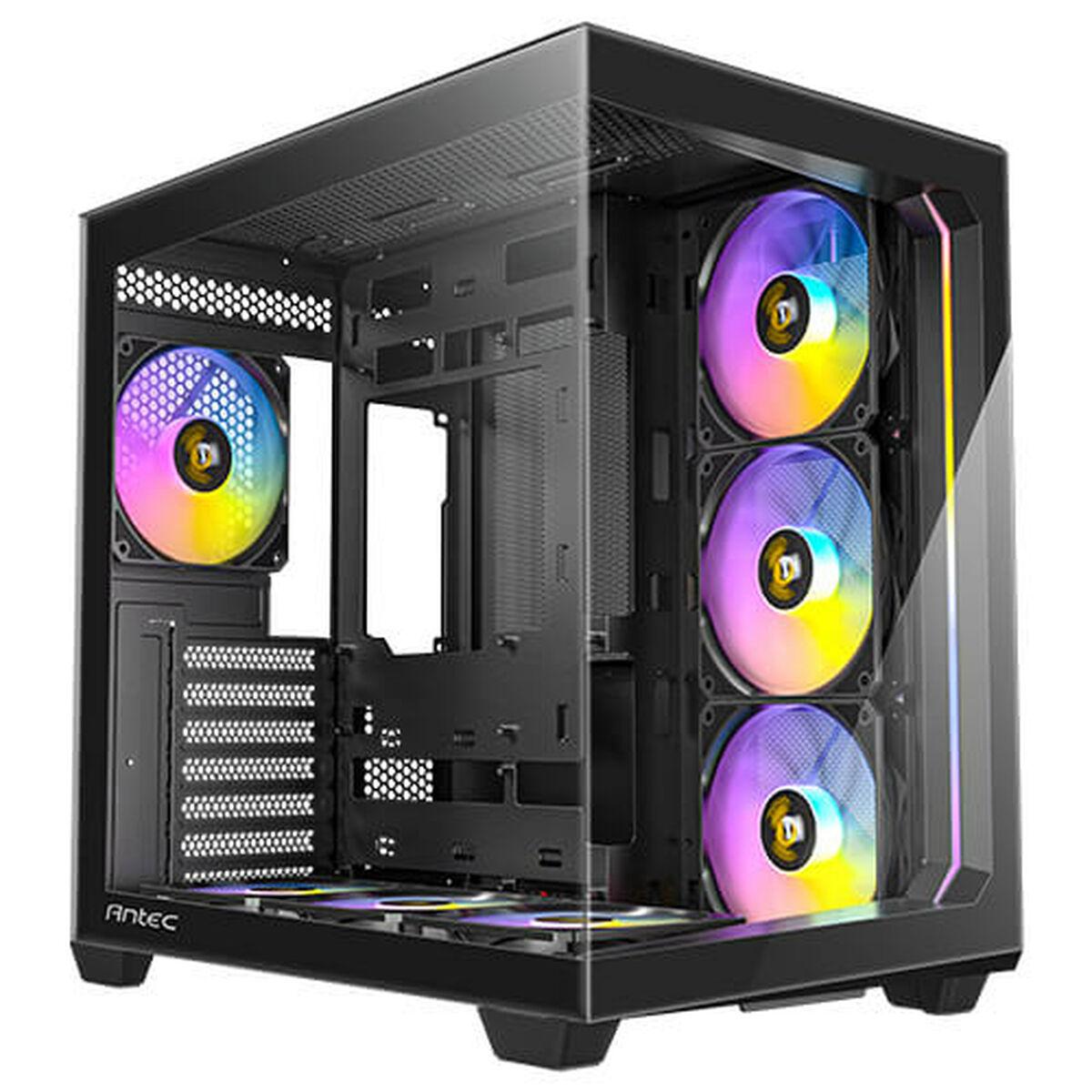 Pc Kabinet Atx Midi-tower Antec Sort Hærdet Glas Rgb