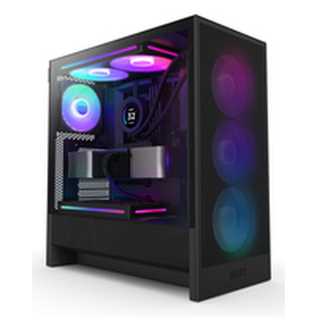 Pc Kabinet Nzxt H5 Flow Midi-tower Sort Hærdet Glas