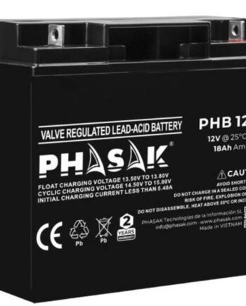 Phasak Phb 1218 Batteri Til Ups 12    Sort