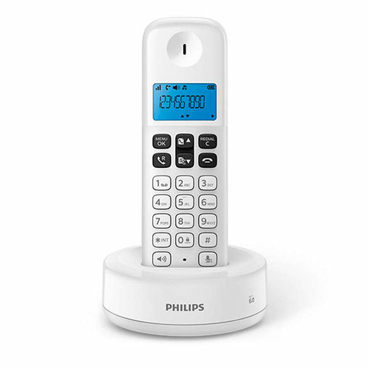 Philips D1611b 34 Trådløs Fastnettelefon Blå Hvid