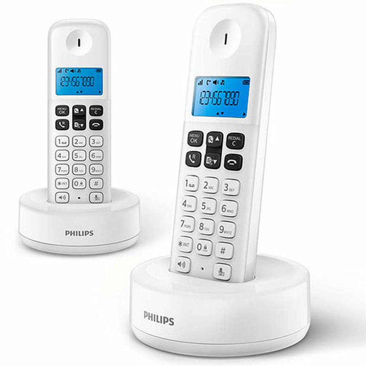 Philips D1612w 34 Trådløs Fastnettelefon Blå Hvid Sort