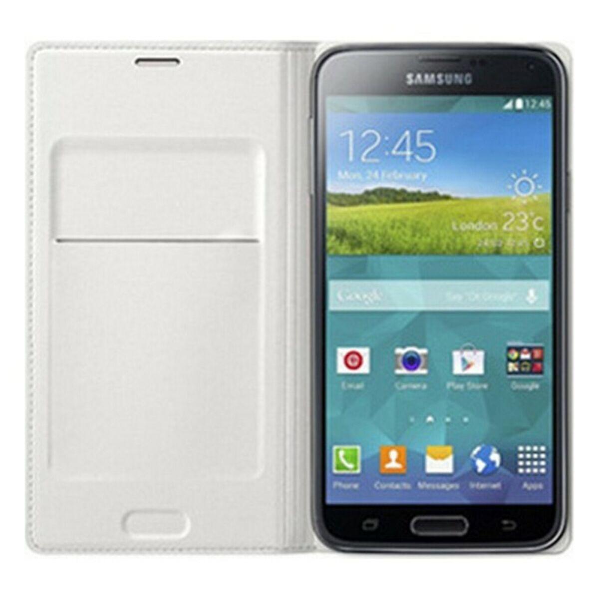 Samsung Folio-cover Ef-wg386 Til Galaxy Core Lte Hvid Sort