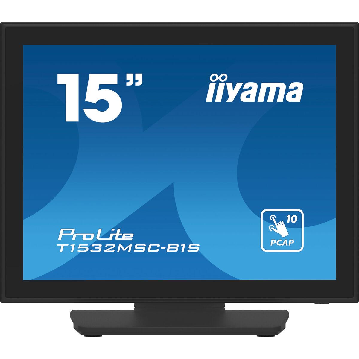 Skærm Iiyama Prolite T1532msc-b1s 15 Quot Xga Touchskærm