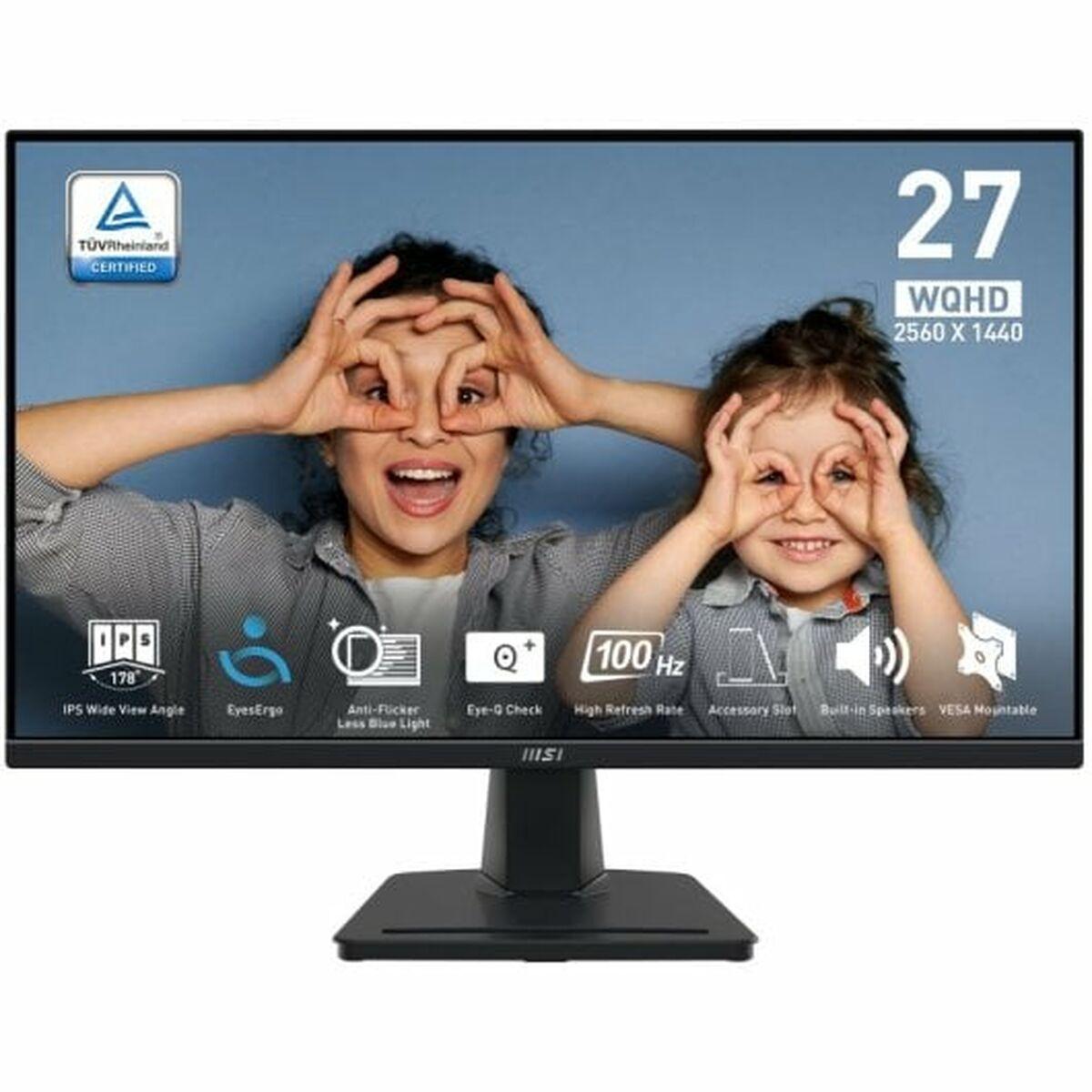 Skærm Msi Pro Mp275q 27 Quot Wqhd 100 Hz Gaming Arbejde