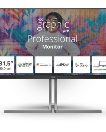 Skærm 32 Quot  Aoc U32u3cv 4k Ultra Hd  Usbc  Hdr