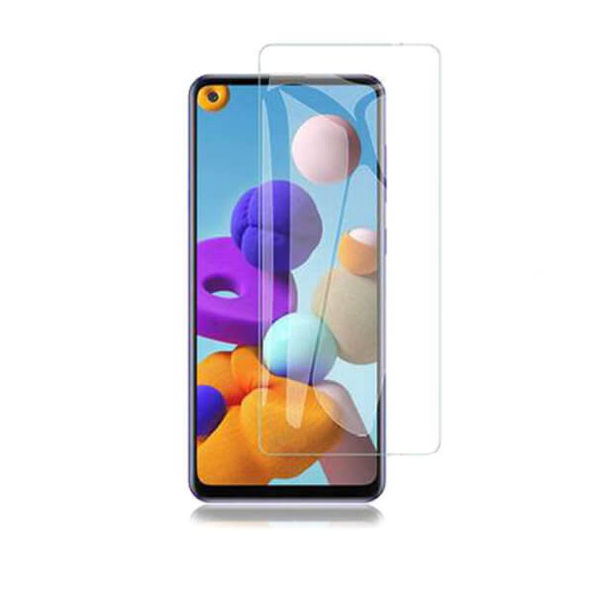 Skærmbeskytter Hærdet Glas Til Samsung Galaxy A21s Gennemsigtig