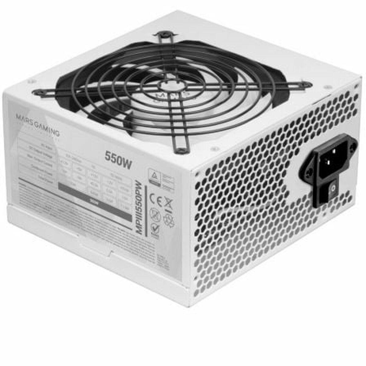 Strømforsyning Atx 550 Mars Gaming Mpiii550pw Hvid