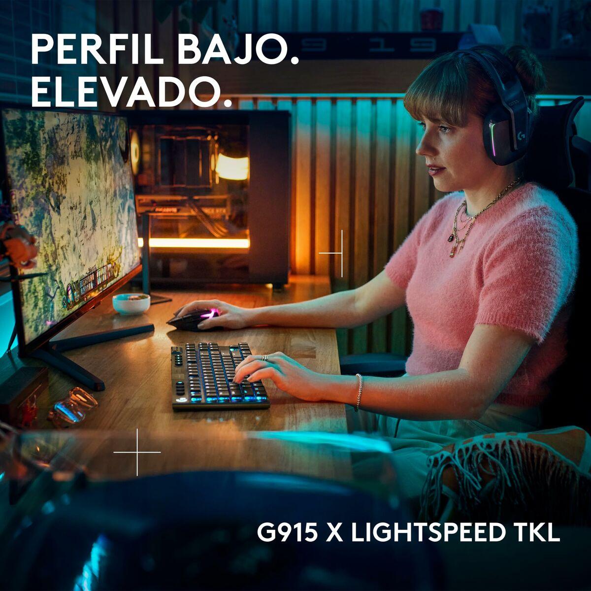Tastatur Og Mus Logitech Mekanisk Rgb Sort