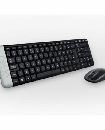 Tastatur Og Trådløs Mus Logitech Portugisisk Layout  Sort
