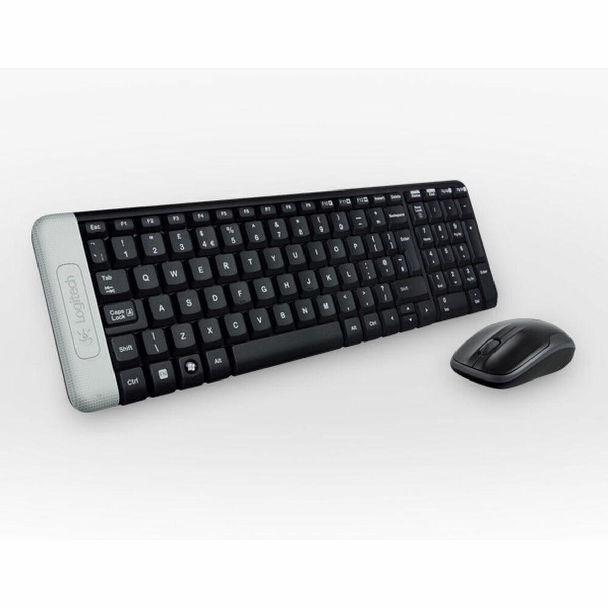 Tastatur Og Trådløs Mus Logitech Portugisisk Layout Sort