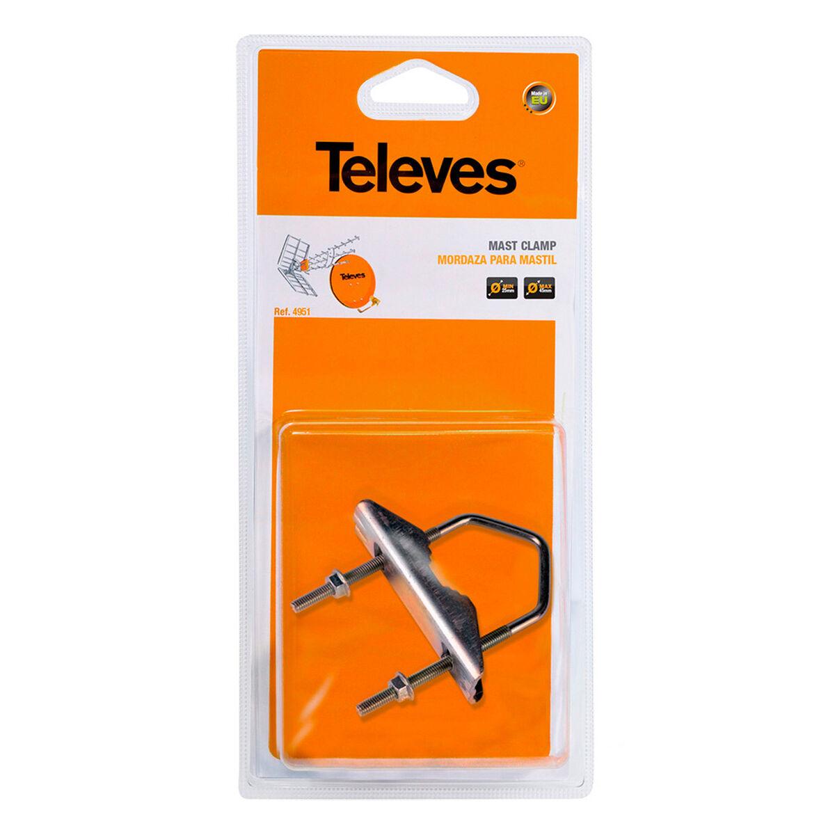 Televes Mastklemme 25-45 Mm Til Flagstang Galvaniseret Stål