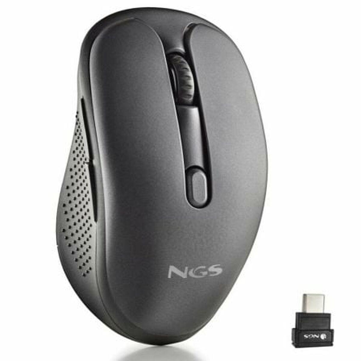 Trådløs Mus Ngs Evomix Sort Bluetooth