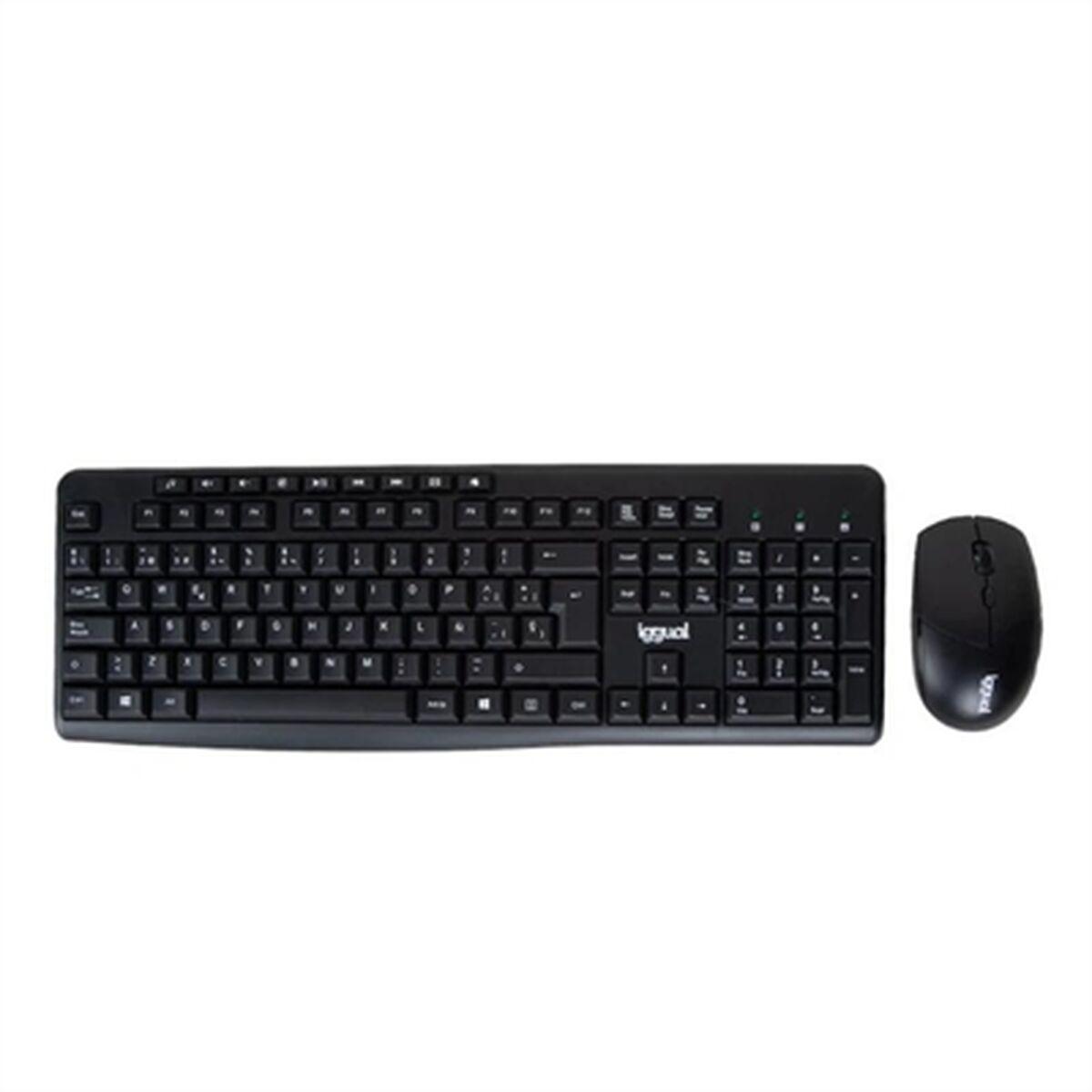 Trådløst Tastatur Og Mus Iggual Igg318898