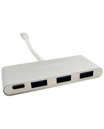 Usb Hub Coolbox Usb-  Til   Porte Aluminium  Hvid