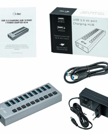 Usb Hub  -tec 10 Porte Usb     Grå