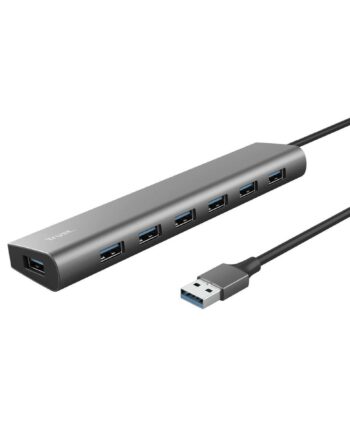 Usb Hub Trust   Porte  Usb      Sølv Grå