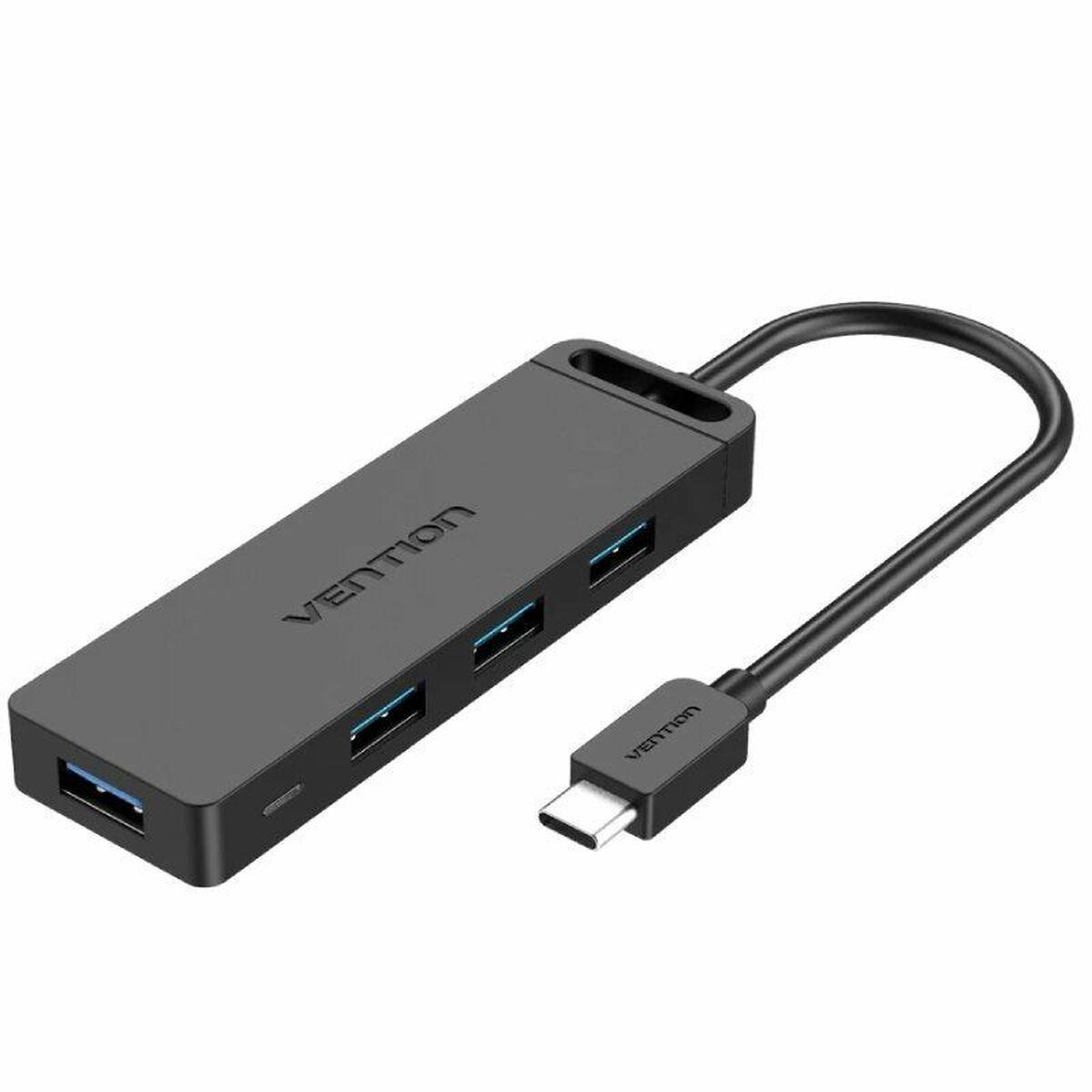 Usb Hub Vention Tgkbd Med Usbc Til 4x Usb