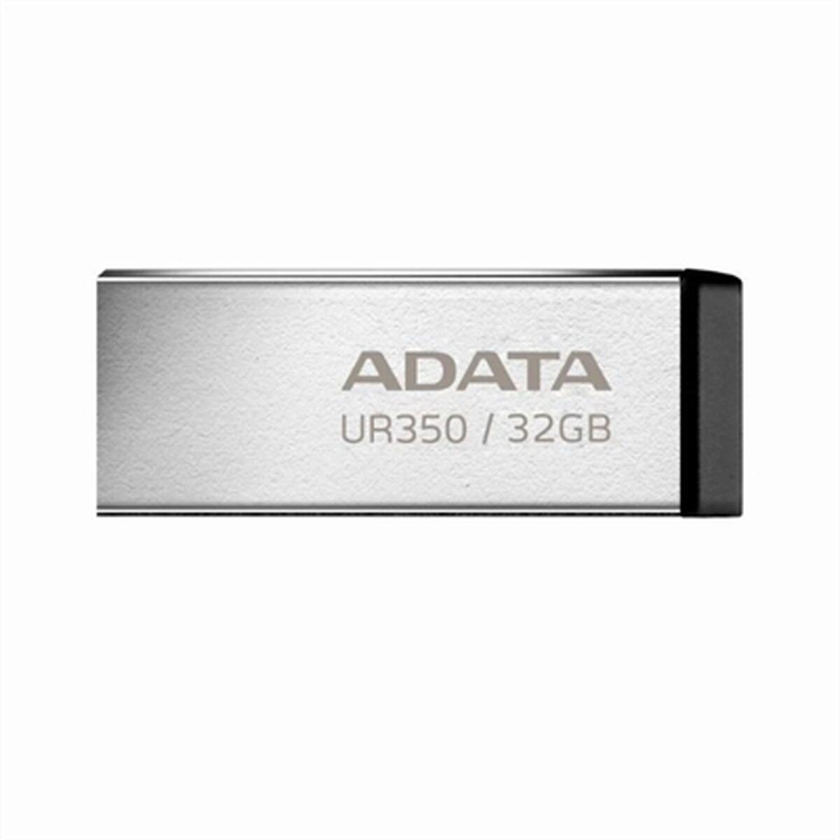 Usb Stik Adata Ur350 32 Gb Sort Sølv Usb