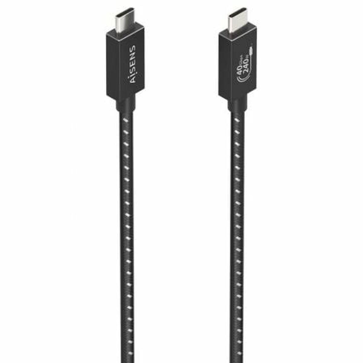 Usb- Kabel Aisens A156-0866 Sort 50 Cm