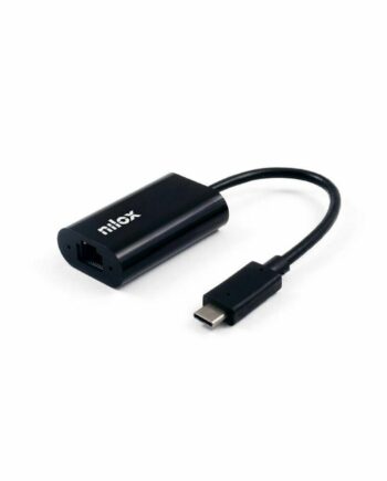 Usb-  Til Ethernet Adapter Nilox Rj-45 Gigabit  Sort