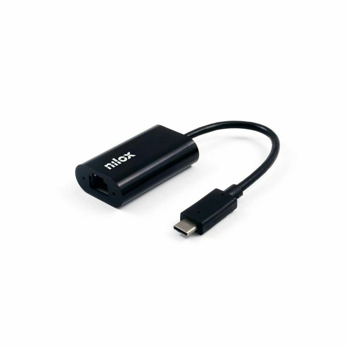 Usb- Til Ethernet Adapter Nilox Rj-45 Gigabit Sort