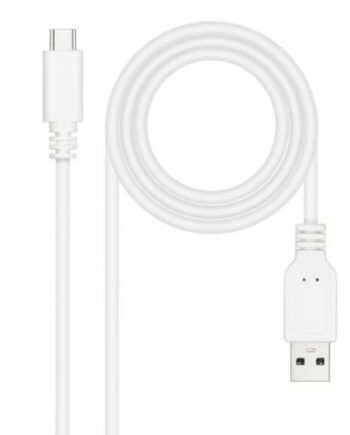 Usb-  Til Usb-  Kabel Nanocable       Hvid