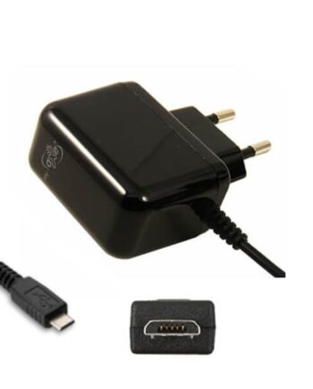 Vægoplader Med Micro Usb Sort  Eu-stik