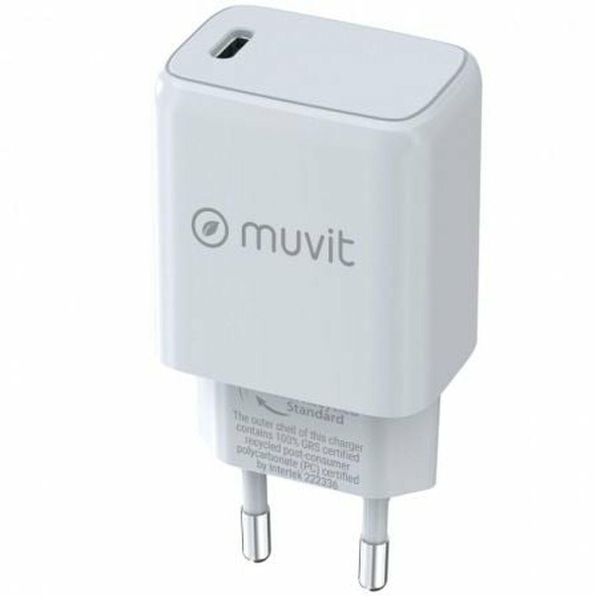 Vægoplader Usb- Muvit 30 Hvid