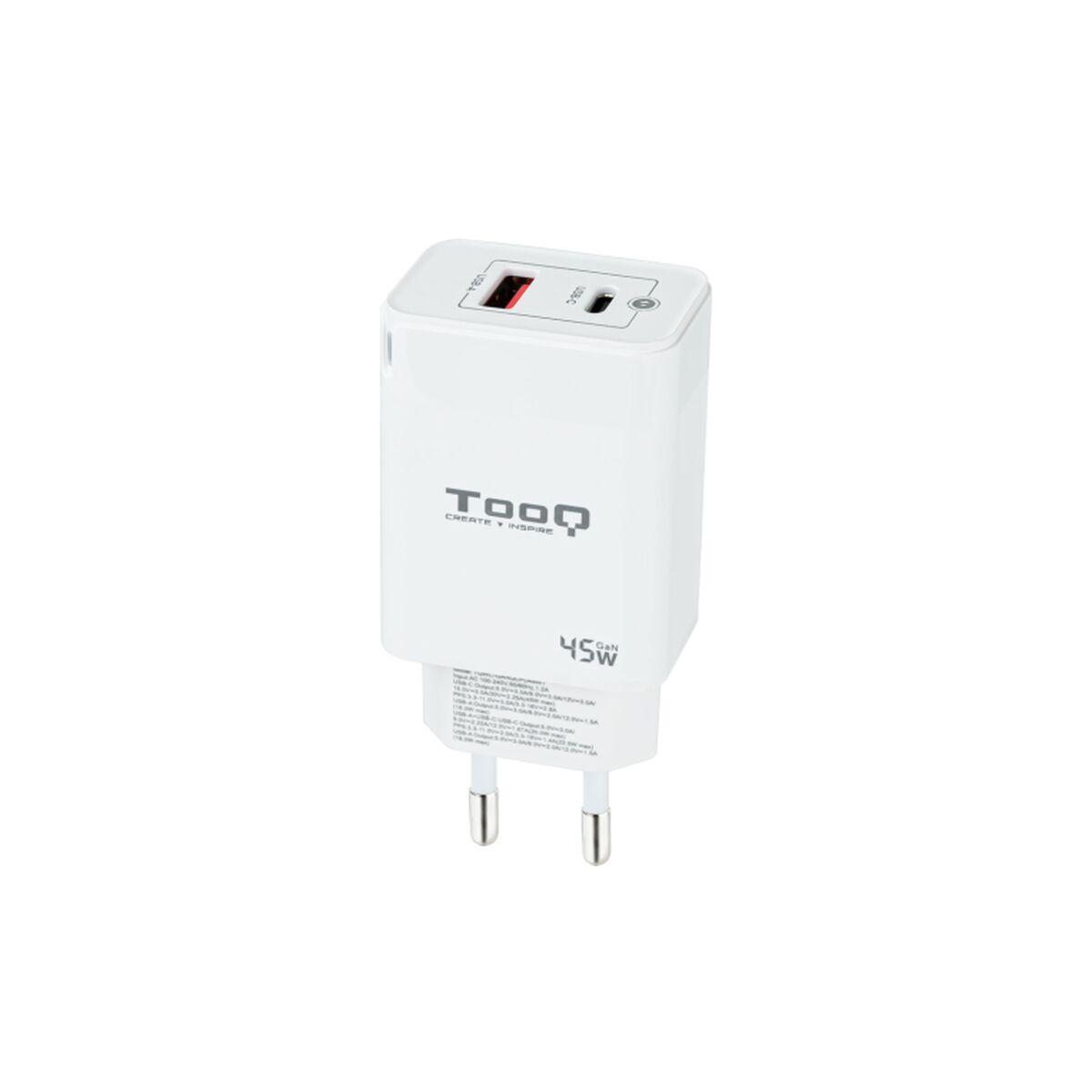 Vægoplader 45 Med Usb- Og Usb Tooq